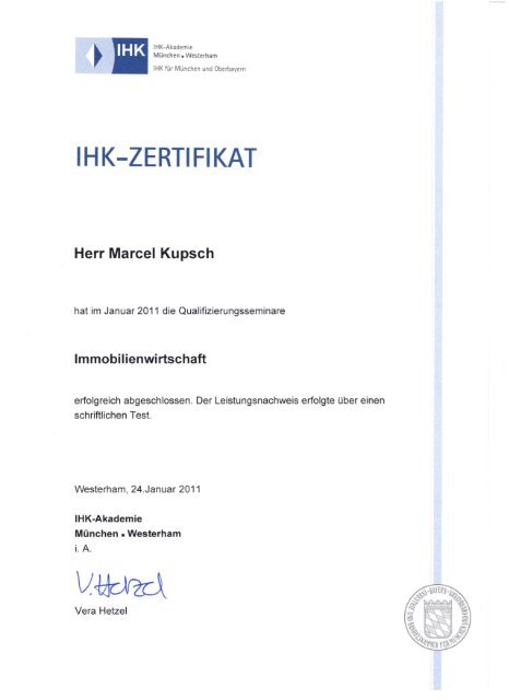 Immobilienwirtschaft - KUMA Projektentwicklung GmbH