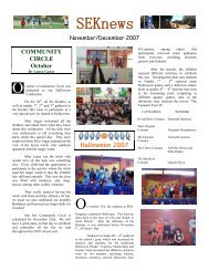 COMMUNITY CIRCLE October - Colegio  SEK Paraguay