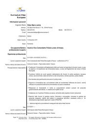 Pos. Org. Silipo Maria Letizia - Comune di Arezzo