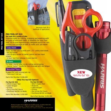 Harris Pro-ToolTM Kits - Fluke testery