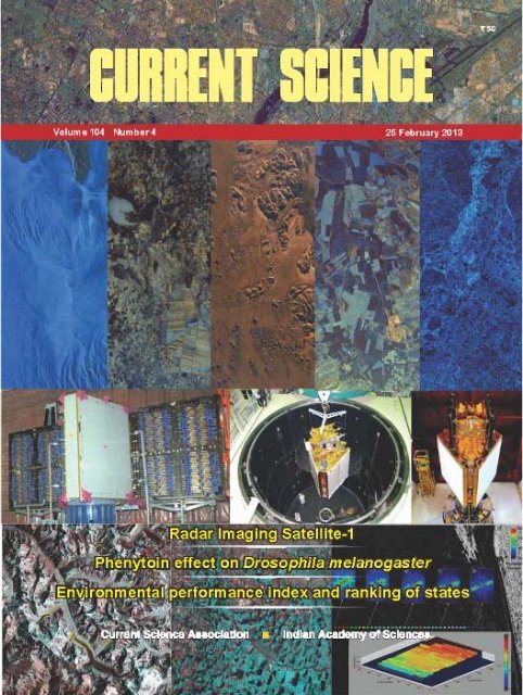 Special Issue on RISAT-1, Current Science, 25 March 2013 - Space ...