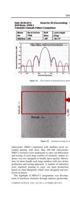 Special Issue on RISAT-1, Current Science, 25 March 2013 - Space ...