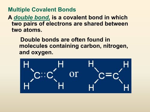 Covalent Bonding