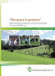 'The grass is greener' - Grassland Society of NSW
