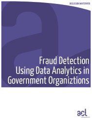 Fraud Detection Using Data Analytics in Government ... - Acl.com
