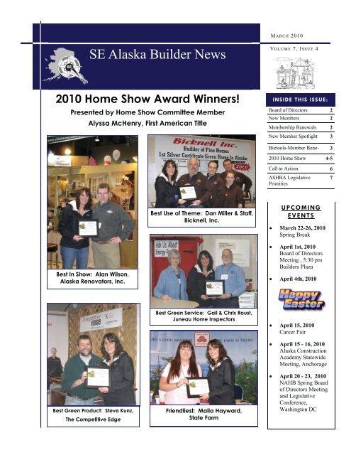 Se Alaska Builder News Southeast Alaska Building