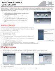 FortiClient Connect QuickStart Guide - L4 Networks