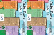 SGA Fall 2012 Calendar of Events - Alamance Community College