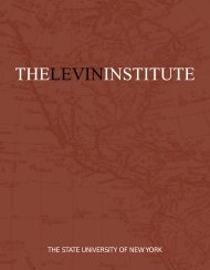 thelevininstitute - SUNY Levin Institute - The State University of New ...