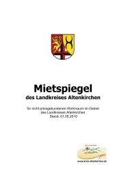 Mietspiegel - Verbandsgemeinde Gebhardshain