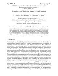 Investigation of Statistical Nature of Spark Ignition - GALCIT ...