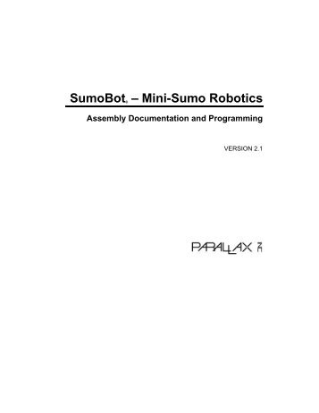 SumoBotÂ® â Mini-Sumo Robotics - Pololu Robotics and Electronics