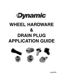 Wheel Stud & Nut Applications Guide