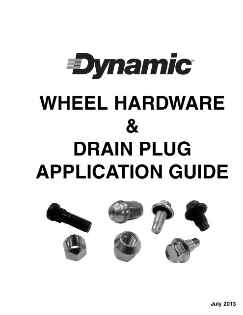 Wheel Stud & Nut Applications Guide