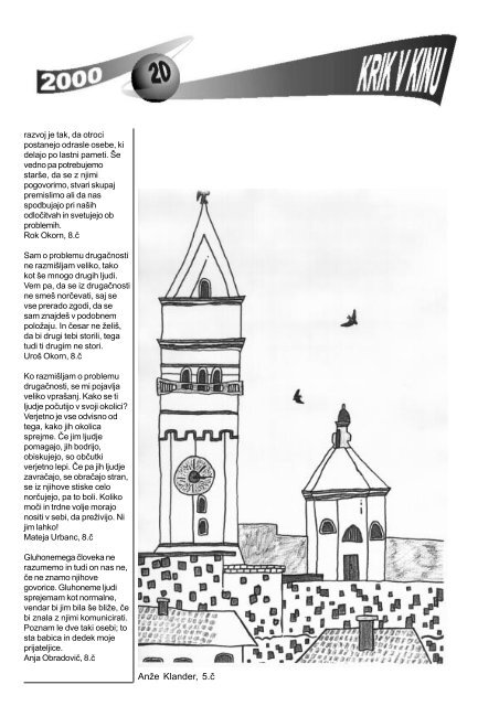 Krik 2 - osnovna Å¡ola Franceta PreÅ¡erna Kranj