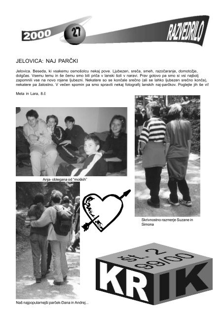 Krik 2 - osnovna Å¡ola Franceta PreÅ¡erna Kranj