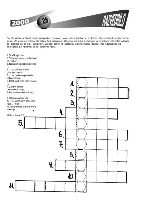 Krik 2 - osnovna Å¡ola Franceta PreÅ¡erna Kranj