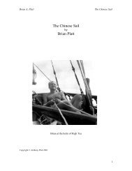 The Chinese Sail Brian Platt - The Junk Rig Association