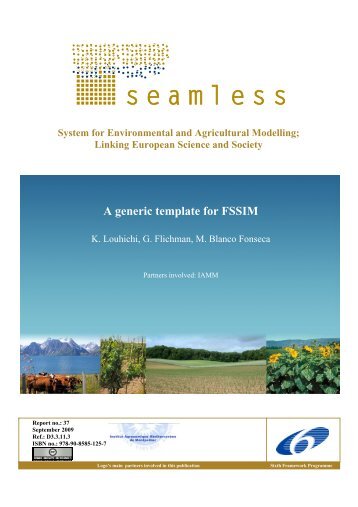 A generic template for FSSIM - Seamless