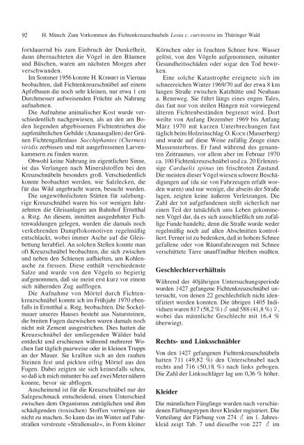 anzeiger des vereins thüringer ornithologen - Verein Thüringer ...