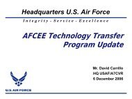 AFCEE Technology Transfer Program Update