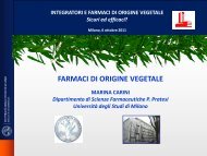 farmaci di origine vegetale - Istituto di Ricerche Farmacologiche ...