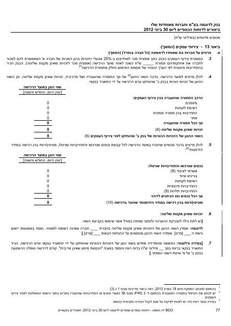 ××£ ×©×¢×¨ - BDO ××× ×××¤×