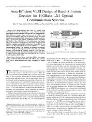 Area-Efficient VLSI Design of ReedâSolomon ... - Access IC Lab