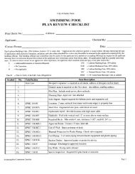 SWIMMING POOL PLAN REVIEW CHECKLIST - City of Santa Paula