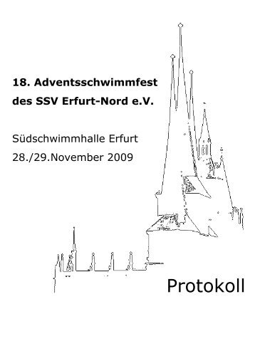 18. Adventsschwimmfest des SSV Erfurt-Nord eV - Schwimmen Erfurt