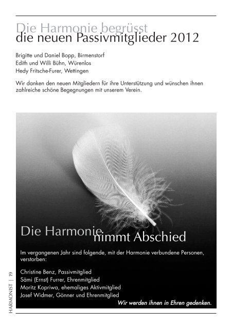 2013 - 1 - Harmonie Wettingen-Kloster