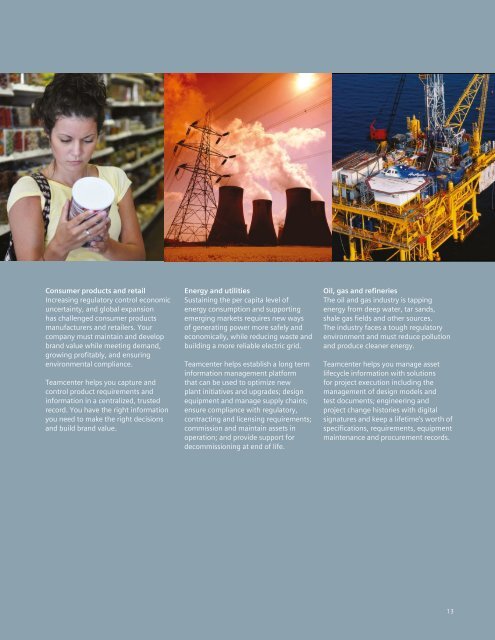 Teamcenter Overview Brochure - Siemens PLM Software