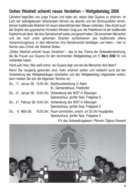 Dezember ('07) - Januar ('08) - Evangelische Kirchengemeinde ...