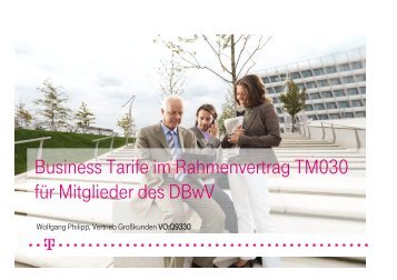 Business Tarife im Rahmenvertrag TM030 fÃ¼r Mitglieder ... - Foeg.de