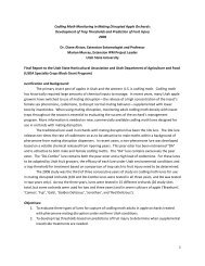 Codling Moth Monitoring in Mating Distrupted Apple Orchards