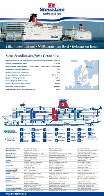 Stena Scandinavica/Stena Germanica Willkommen an Bord ...