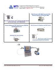 MTI Mini CVD Tube Furnace - KGC Resources Sdn Bhd