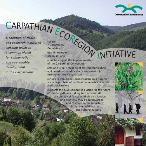 CERI leaflet I - The Carpathian EcoRegion Initiative