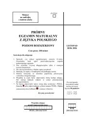 prÃ³bny egzamin maturalny z jÄzyka polskiego poziom ... - Gazeta.pl