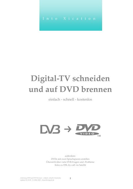Digital-TV schneiden und auf DVD brennen - Bilder-hochladen.net