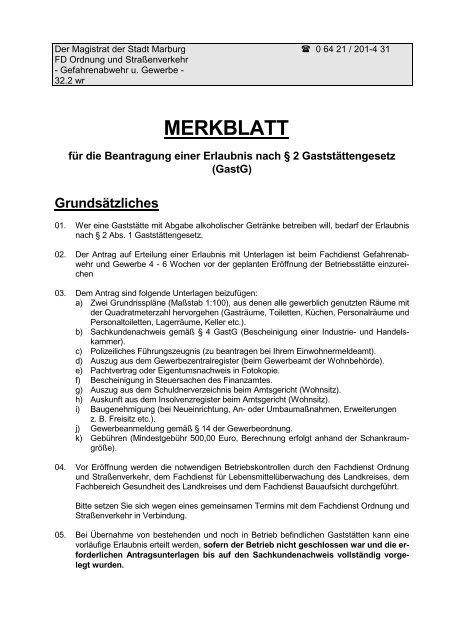 MERKBLATT