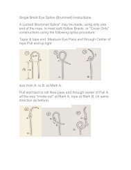 Single Braid Eye Splice (Brummell) Instructions A ... - Beth and Evans