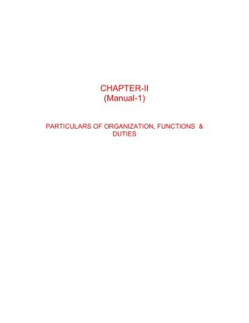 CHAPTER-II (Manual-1) - Directorate of Advertising & Visual Publicity