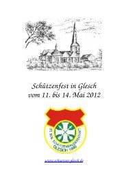 Festschrift 2012 - St. Sebastianus Schützenbruderschaft Glesch