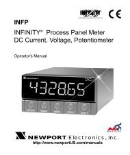 INFP - INFINITY Process Panel Meter DC Current ... - NEWPORT