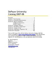 2007-08 - DePauw University