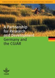 A Partnership for Research and Development ... - CGIAR Library