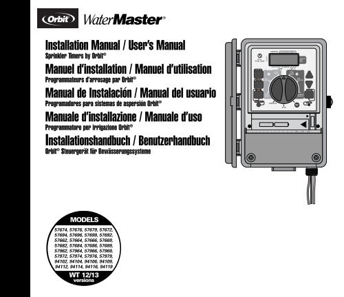 Orbit WaterMaster 57962 Sprinkler Timer ... - Irrigation Direct