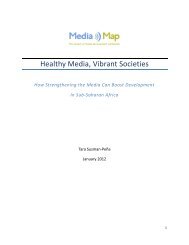 Healthy Media, Vibrant Societies - The Media Map Project