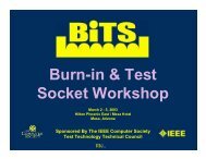 Burn-in & Test Socket Workshop - BiTS Workshop